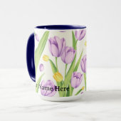 Moderne geometrische Blume Kunst IWD 2026 Tasse (Vorderseite Links)