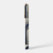 Moderne geometrische Bögen Wiederbelebung Retro Ar iPhone Hülle (Linke Seite)