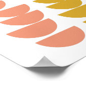 Moderne geometrische Bowls-Design in Erdtönen Poster (Ecke)