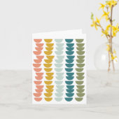 Moderne geometrische Bowls Design in schöner Fall Karte (Gelbe Blume)