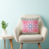 Moderne geometrische bunte Boho-Muster Kissen (Stuhl )