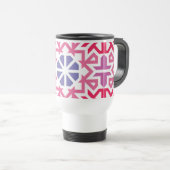 Moderne geometrische bunte Boho-Muster Reisebecher (VorderseiteRechts)