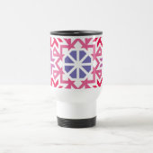 Moderne geometrische bunte Boho-Muster Reisebecher (Mittel)