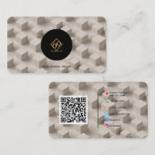 Moderne geometrische Calling Card mit benutzerdefi Visitenkarte (Vorne/Hinten)