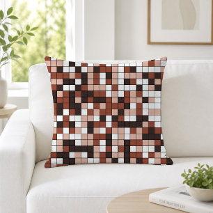 Moderne geometrische Choco-Muster Kissen