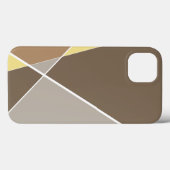 Moderne geometrische Criss Querlinien Latte Fall Case-Mate iPhone Hülle (Rückseite (Horizontal))