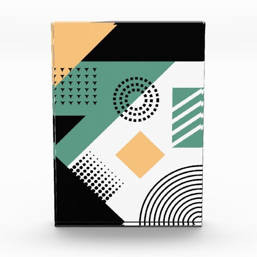 Moderne geometrische Deckendesigns. Fotoblock (Vorderseite)