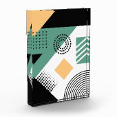 Moderne geometrische Deckendesigns. Fotoblock (Links)