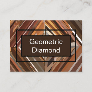 Moderne geometrische Diamant-Holz-Hintergrundstruk Visitenkarte