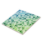 Moderne geometrische Dreieck-Keramik Fliese (Seite)