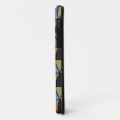Moderne geometrische Dreiecke, braun blau und beig Case-Mate iPhone Hülle (Hinten/Links)