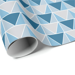 Moderne geometrische Dreiecke Muster Geschenkpapier