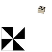 Moderne geometrische Dreiecke Quadrat Kunsthandwer Gummistempel (Stempel)