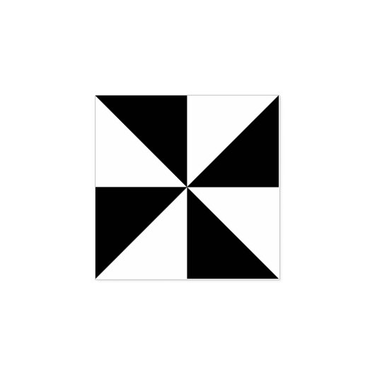 Moderne geometrische Dreiecke Quadrat Kunsthandwer Gummistempel (Prägung)