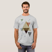 Moderne geometrische Dreiecke und Abstrakte Formen T-Shirt (Vorne ganz)