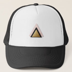 Moderne geometrische Dreiecks-Trucker-Mütze – Mini Truckerkappe