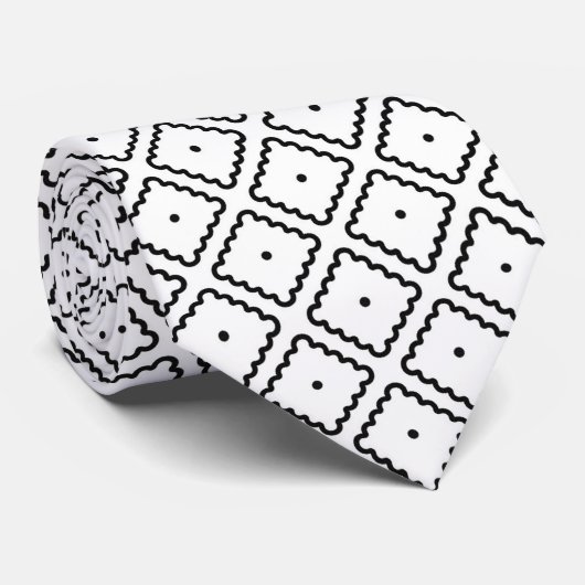 Moderne geometrische Eleganz Krawatte (Gerollt)