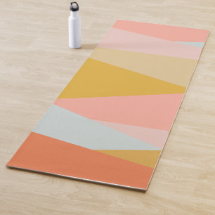 Moderne geometrische Erdtöne warm Abstrakt Yogamatte