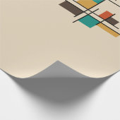 Moderne geometrische Farbe des Mitteljahrhunderts Geschenkpapier (Ecke)