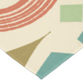 Moderne geometrische Farbe des Mitteljahrhunderts Tischdecke (Schrägansicht)
