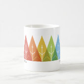 Moderne geometrische Farbe überschneidet Weihnacht Kaffeetasse (Mittel)