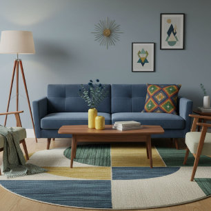 Moderne geometrische farbenfrohe Blockmuster  Kissen