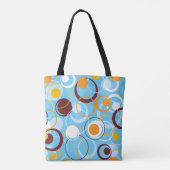 Moderne geometrische Farbkreise Gestaltungsmuster Tasche (Rückseite)