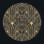 Moderne geometrische Fliesen Art Deco Große Wanduhr<br><div class="desc">Vintage moderne geometrische Fliesenmuster. Abstrakte Kunst Deko nahtlos luxuriösen Hintergrund. Vintag trifft sich modern in geometrischem Luxus. Art Deco Träume realisiert. Moderne geometrische Fliesen,  abstrakter Luxus. Vintage Deko Touch. Deko,  Hintergrund,  Muster,  abstrakt,  Abbildung,  Textur,  Dekoration,  Mode,  Vintag,  gold,  weiß,  Retro,  Linie,  nahtlos,  geometrisch,  Luxus,  Stoff,  Verzierung,  modern,  Form</div>