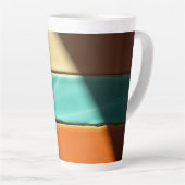 Moderne geometrische Fliesenmuster-Design Milchtasse (Rechte Ecke)
