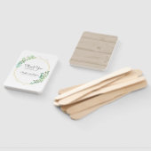 Moderne geometrische Foliage Hochzeit Vielen Dank Fächer (Non-assembled)