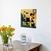 Moderne geometrische Foliendrucke (Ablage(Küche))