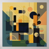 Moderne geometrische Foliendrucke (Vorderseite)