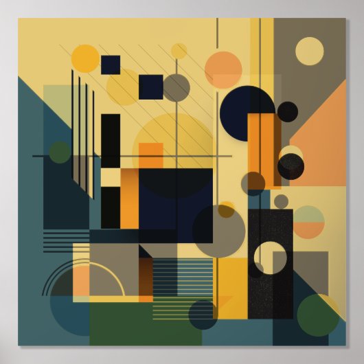 Moderne geometrische Foliendrucke (Vorderseite)