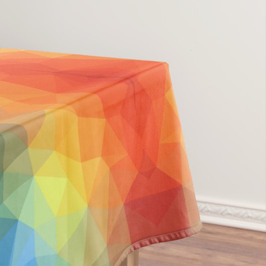 Moderne geometrische Form des Regenbogens Tischdecke (Beispiel)