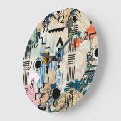 Moderne geometrische Formen Acrylmauer Große Wanduhr (Winkel)