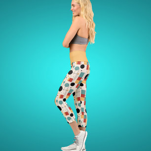 Moderne geometrische Formen Capri Leggings