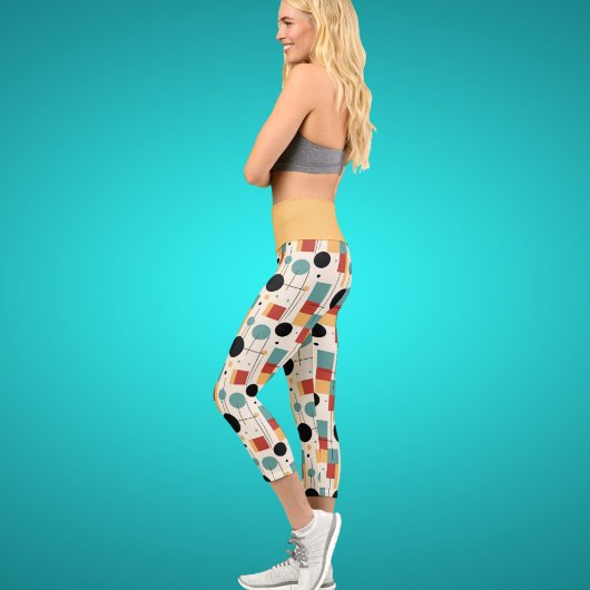 Moderne geometrische Formen Capri Leggings