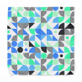 Moderne geometrische Formen der blauen Minte Halstuch