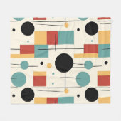 Moderne geometrische Formen Fleecedecke (Vorderseite (Horizontal))