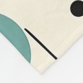 Moderne geometrische Formen Fleecedecke (Ecke)