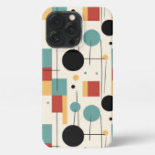 Moderne geometrische Formen iPhone Hülle (Rückseite)