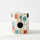 Moderne geometrische Formen Kaffeetasse (Mittel)