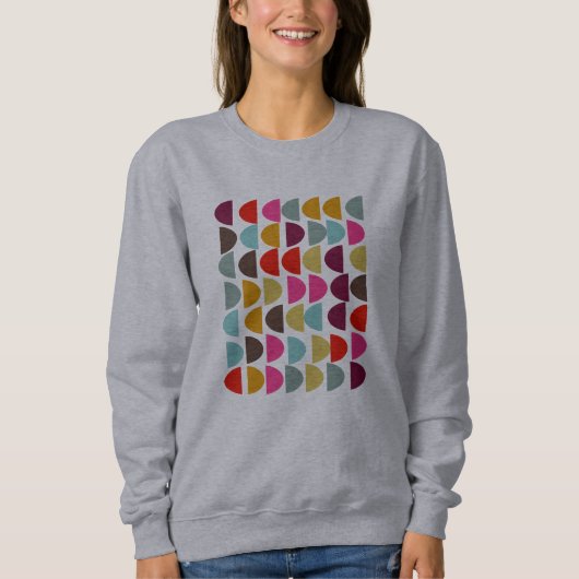 Moderne geometrische Formen Kunst, Kultur und Kuns Sweatshirt (Vorderseite)
