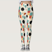 Moderne geometrische Formen Leggings (Vorderseite)