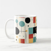 Moderne geometrische Formen mit Namen Kaffeetasse (Links)