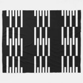 Moderne geometrische Formen Muster 2 Fleecedecke (Vorderseite (Horizontal))