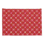 Moderne geometrische Formen Muster in hellrot Kissenbezug (Rückseite-Rechts)