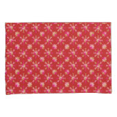 Moderne geometrische Formen Muster in hellrot Kissenbezug (Vorderseite-Rechts)