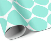 Moderne geometrische Formen Muster in schminkgrün Geschenkpapier (Rolleneckpunkt)