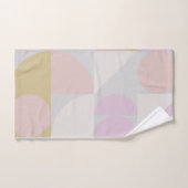 Moderne geometrische Formen Muster in Winterpasten Badhandtuch Set (Handtuch)